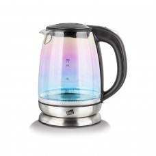 Neo Multi Colour Rainbow Glass & Colour Changing LED Kettle